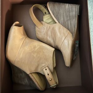 Coach Tan Wedge Sandals